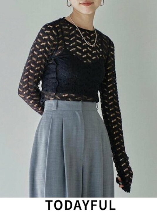楽天市場】【即日出荷】TODAYFUL トゥデイフル Jacquard Bodysuit  