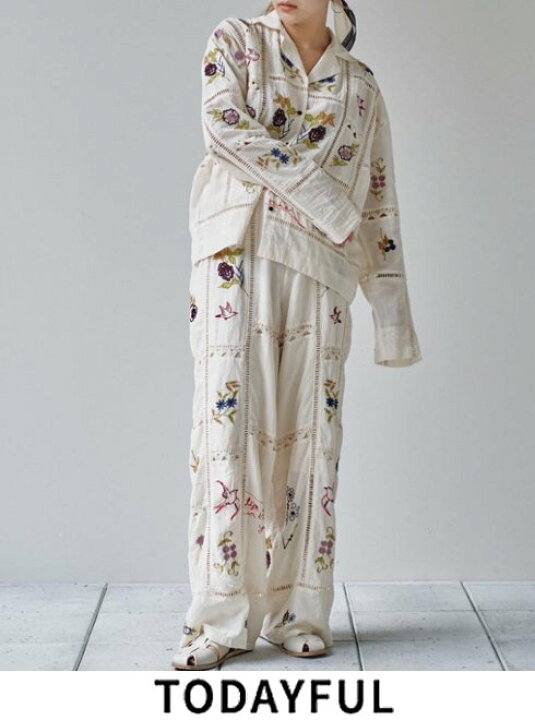 楽天市場】【予約】【待望追加】TODAYFUL トゥデイフル Embroidery 