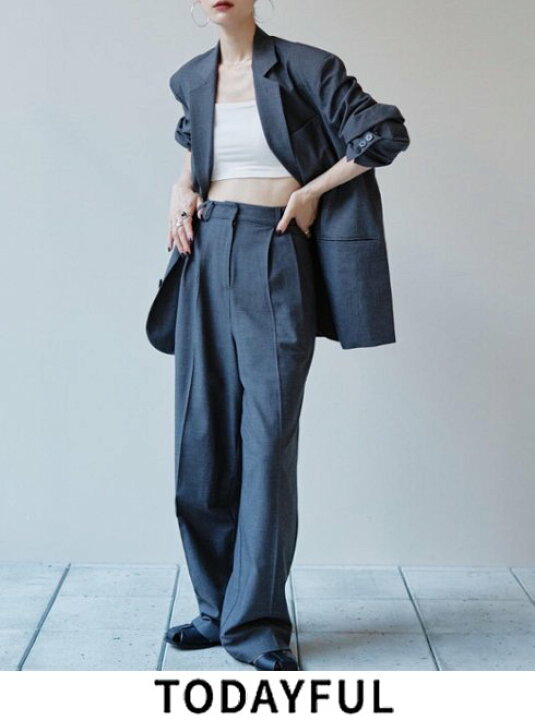 楽天市場】【予約】TODAYFUL トゥデイフル Heather Tuck Trousers  
