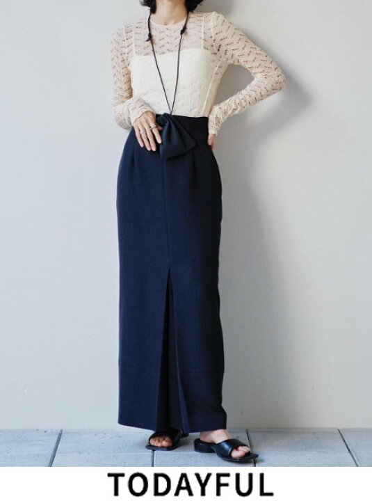 楽天市場】【予約】TODAYFUL トゥデイフル Doubleweave Pencil Skirt  