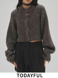 【即日出荷】【待望追加】TODAYFUL トゥデイフル 　Brashed Knit Cardigan★ 25秋冬. 12520530 カーディガン 冬受注会 ブラッシュドニットカーディガン 長袖 羽織　トップス【新作】