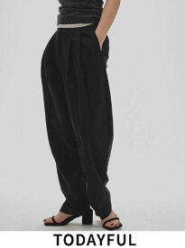 【即日出荷】【待望追加】 TODAYFUL トゥデイフル Tapered Tuck Trousers★ 25秋冬 12520710 パンツ . ボトム 吉田怜香 テーパード タック トラウザーズ【新作】