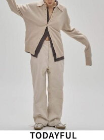 【即日出荷】TODAYFUL トゥデイフル Flocky Highwaist Pants★ 25秋冬. 12520726 パンツ 冬受注会 フロッキーハイウエストパンツ ロング ボトム【新作】