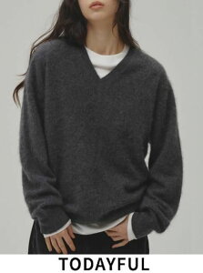 �y�\��zTODAYFUL �g�D�f�C�t�� Woolcashmere Vneck Knit�� 26�H�~�\�� 12620508 �j�b�g�g�b�v�X ���ח\�� : 9�����{�` �g�b�v�X �E�[���J�V�~�AV�l�b�N�j�b�g ���C���[�h