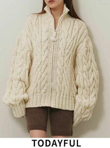 �y�\��zTODAYFUL �g�D�f�C�t�� Volume Handknit Cardigan�� 26�H�~�\�� 12620511 �J�[�f�B�K�� ���ח\�� : 10�����{�`�g�b�v�X �{�����[���n���h�j�b�g�J�[�f�B�K�� ��҂� ���[�Q�[�W