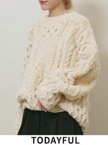 �y�\��zTODAYFUL �g�D�f�C�t�� Pattern Hand Knit�� 26�H�~�\�� 12620512 �j�b�g�g�b�v�X ���ח\�� : 10�����{�` �g�b�v�X �p�^�[���n���h�j�b�g ��҂� ���[�Q�[�W