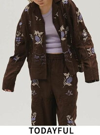 【予約】【待望追加】TODAYFUL トゥデイフル Embroidery Patchwork Shirts★ 26春夏予約 12510404 シャツ・ブラウス 25春コレクション トップス エンブロイダリーパッチワークシャツ 刺繍 入荷予定 : 3月下旬〜 26春先行受注会 吉田怜香 セットアップ