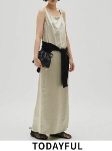 �y�����o�ׁzTODAYFUL �g�D�f�C�t�� Squareneck Satin Dress�� 26�t�� 12610305 �}�L�V�����s�[�X 26�t��s�󒍉� 12610301 �X�N�G�A�l�b�N�T�e���h���X �����O ���C���[�h ���� �g�c�十�y�V��z