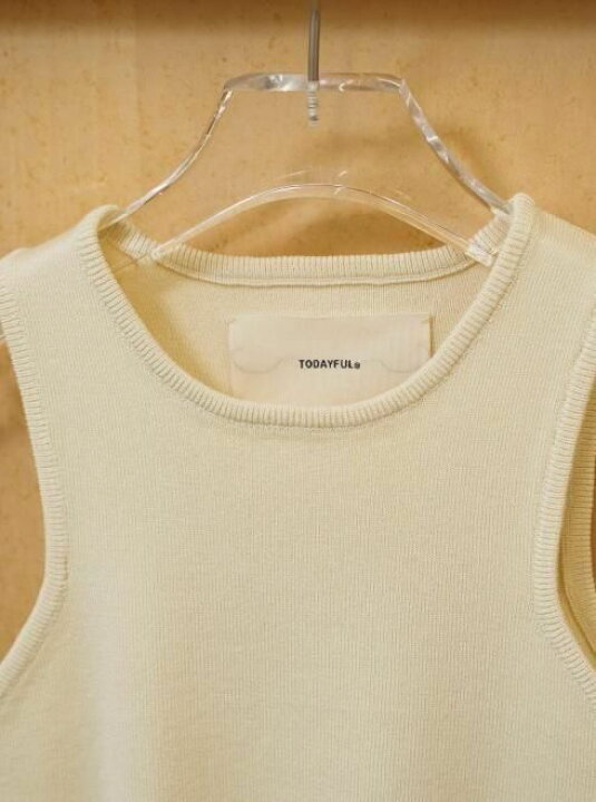 楽天市場】【即日出荷】TODAYFUL トゥデイフル Crewneck Knit Tanktop 