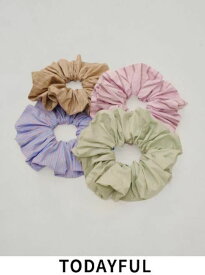 【予約】TODAYFUL トゥデイフル Stripe Chouchou 26春夏予約 12611016 その他 入荷予定 : 4月下旬〜 26春先行受注会　吉田怜香 ストライプシュシュ カラバリ セット