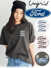 【即日出荷】(限定価格30%OFF&500円OFF) Ungrid アングリッド Ford ロゴ Tee 25秋冬予約 112542701301 Tシャツ フォード　トップス【新作】 26sp