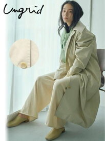 【予約】(期間限定10%OFF) Ungrid アングリッド 2WAYステンカラーコート 26春夏予約 112610000501 トレンチコート 入荷予定 : 2月中旬〜　アウター