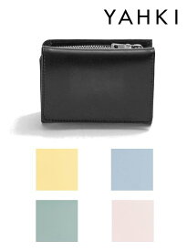 【即日出荷】(春新作10%OFF) YAHKI ヤーキ SMALL LEATHER GOODS 22秋冬 YH-207 財布 ミニ財布 ウォレット　ギフト　ラッピング　パステルカラー【新作】春小物