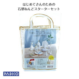 【パジコ公式ショップ】 図工 粘土 かるい 石塑粘土スターターセット /粘土/ねんど/手作りキット/セット 粘土セット 樹脂粘土 単色 工作 手芸 手作り【メール便指定で送料無料】padico