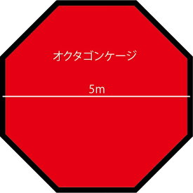 オクタゴン ケージ総合格闘技 キックボクシング5m×5m H1.7mオリジナル ラッピングジム スポーツ