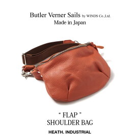 Butler Verner Sails ja0401 バトラーバーナーセイルズ バッグ 日本製 ユニセックス レザー 本革 牛革 バムフラップショルダーバッグ ヒップバッグ ショルダーバッグ HEATH ヒース BLUE PORT ブルーポート 30代 40代 50代