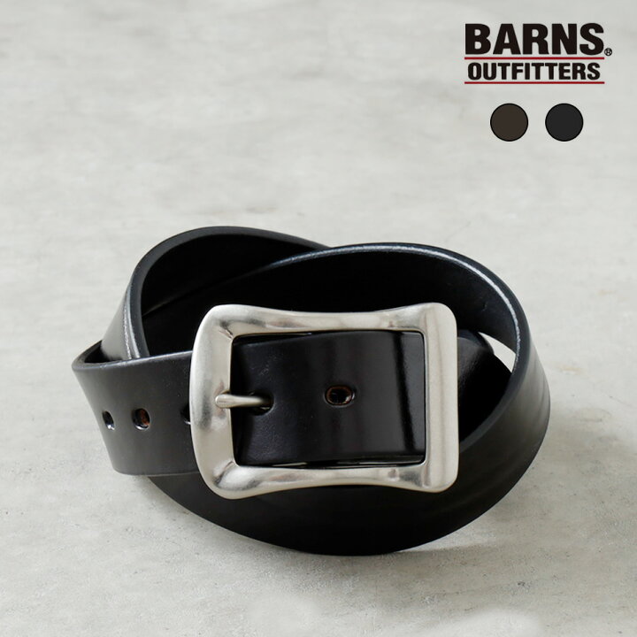 楽天市場】BARNS バーンズ 栃木レザー スクエアバックルベルト e-4168 