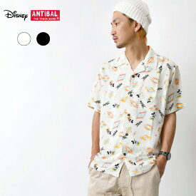 Disney ディズニー ミッキー Anti Ballistic SH001 アロハシャツ シャツ メンズ アメカジ 半袖 レーヨン 柔らかい おしゃれ