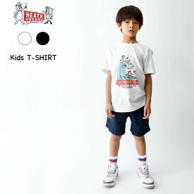 Tシャツ キッズ 半袖 プリント 子供服 90cm 100cm 110cm 120cm 130cm 140cm アメカジ カジュアル ヒースベア 親子コーデ