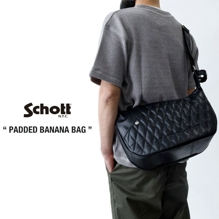楽天市場】バッグ 鞄 ショルダーバッグ Schott 3976005 PADDED BANANA  
