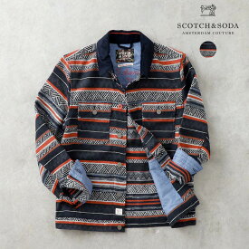 SCOTCH & SODA スコッチ アンド ソーダ 81817 ジャケット メンズ シャツジャケット ジャガード織り アメカジ ヒース 横浜 ハマカジ Lightning掲載ショップ