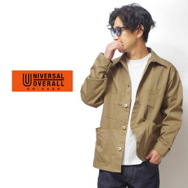 UNIVERSALOVERALL ユニバーサルオーバーオール アウター カバーオール メンズ ワーク アメカジ 春 秋 ライトアウター シンプル セットアップ HEATH ヒース BLUE PORT ブルーポート