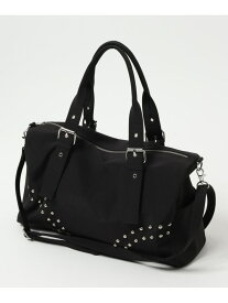 スタッズナイロンBAG Heather ヘザー バッグ ショルダーバッグ ホワイト ブラック【送料無料】[Rakuten Fashion]
