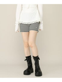 レース付きタイトカットショートパンツ Heather ヘザー パンツ その他のパンツ グレー ブラック【送料無料】[Rakuten Fashion]