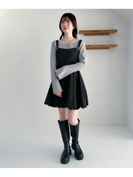 楽天市場】インヒールストレッチロングブーツ Heather ヘザー シューズ 