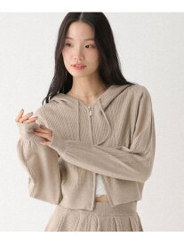 【SALE／55%OFF】WZIPケーブルフーディ Heather ヘザー トップス ニット ベージュ ホワイト ネイビー【RBA_E】[Rakuten Fashion]