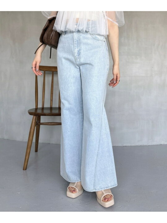 楽天市場】【SALE／37%OFF】ベーシック フレアデニムパンツ Heather 