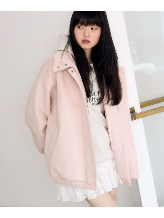 楽天市場】【SALE／28%OFF】スタンドシャギーミドルブルゾン Heather 