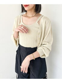 【SALE／64%OFF】(W)ラメニットカーデ2P Heather ヘザー トップス カーディガン ブルー ピンク イエロー【RBA_E】[Rakuten Fashion]