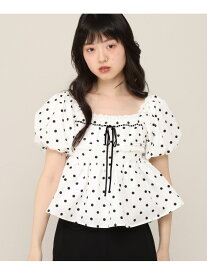【SALE／58%OFF】アソートリボンレースブラウス(半袖) Heather ヘザー トップス シャツ・ブラウス【RBA_E】[Rakuten Fashion]