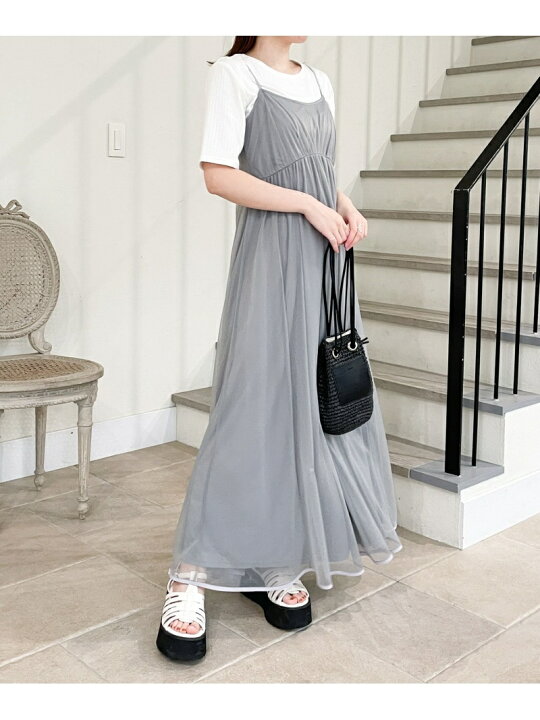 楽天市場】【SALE／50%OFF】(W)チュールフレアキャミOP Heather ヘザー 
