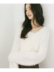 【SALE／55%OFF】カシュクールニット/レースキャミ2P Heather ヘザー トップス ニット ホワイト ピンク グレー【RBA_E】[Rakuten Fashion]