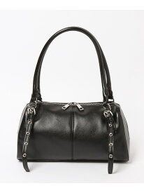 ハトメミニボストンBAG Heather ヘザー バッグ ショルダーバッグ ブラック ブラウン【送料無料】[Rakuten Fashion]
