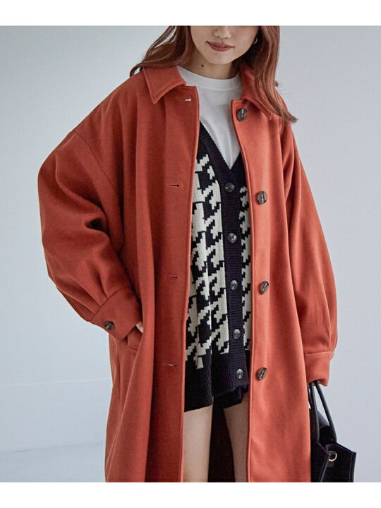 楽天市場】【SALE／40%OFF】(W)WTステンカラードルマンコート Heather 