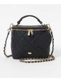 チャーム付きバニティBAG Heather ヘザー バッグ ショルダーバッグ ホワイト ブラック【送料無料】[Rakuten Fashion]