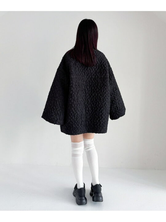 楽天市場】【SALE／55%OFF】ジャガードフレアボリュームブルゾン 