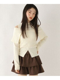 【SALE／70%OFF】レイヤードオフショルニット Heather ヘザー トップス ニット ブラック ホワイト ブラウン【RBA_E】[Rakuten Fashion]