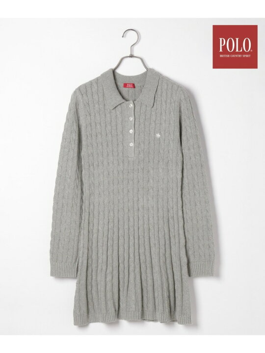 楽天市場】【POLO BCS(ポロ・ビーシーエス)】ケーブルワンピース 