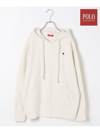 【SALE／55%OFF】【POLO BCS(ポロ・ビーシーエス)】ニットフーディ Heather ヘザー トップス ニット ネイビー グレー ホワイト【RBA_E】[Rakuten Fashion]
