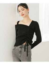 【SALE／55%OFF】ドロストピタニット Heather ヘザー トップス ニット ブラック ホワイト グレー【RBA_E】[Rakuten Fashion]