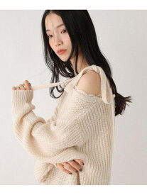 【SALE／55%OFF】レースドッキングニット Heather ヘザー トップス ニット ホワイト ピンク グレー【RBA_E】[Rakuten Fashion]