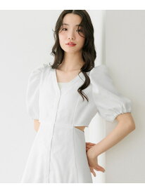 【SALE／60%OFF】アソートカットアウトワンピース Heather ヘザー ワンピース・ドレス ワンピース ブラック ホワイト【RBA_E】[Rakuten Fashion]