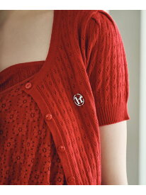 【SALE／72%OFF】柄編みニット/キャミ2P Heather ヘザー トップス ニット グレー ホワイト レッド【RBA_E】[Rakuten Fashion]