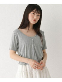 【SALE／67%OFF】パターンメッシュ2PTEE Heather ヘザー トップス カットソー・Tシャツ ホワイト グレー ブラック【RBA_E】[Rakuten Fashion]