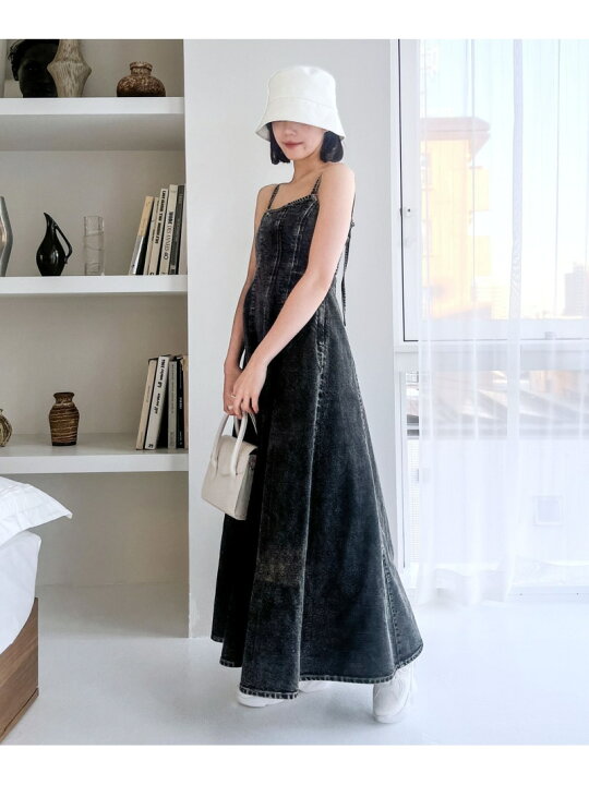 楽天市場】【SALE／50%OFF】Denim Flare One-piece Heather ヘザー 