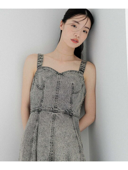 楽天市場】【SALE／50%OFF】ショルダーベルトデニムワンピース Heather 